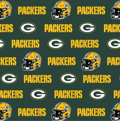 Green Bay Packers Cotton Fabric - NFL Team Logo Coton Fabric من The Yard و Fat Quarter و Half Yard و 1 Yard و 2 ياردة in Kuwait