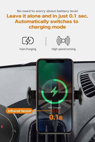 Persevere BMW Mini Cooper Car Phone Holder for F65, F66, J01, J05, F01 Models, Rotated 360°, Freely Adjustable Angle, Solid Clip Portable Holder, for Round Center Control Display (Manual Left Side) in Saudi Arabia