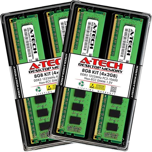 A-Tech 16GB Kit (2x8GB) RAM for Dell OptiPlex 9010, 7010, 3010, 990, 790, 390 (USFF/SFF/MT/DT) | DDR3 1333 MHz DIMM PC3-10600 UDIMM Memory Upgrade in Saudi Arabia