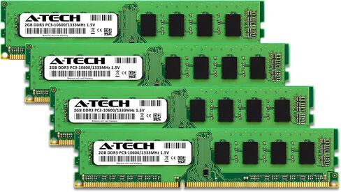 A-Tech 16GB Kit (2x8GB) RAM for Dell OptiPlex 9010, 7010, 3010, 990, 790, 390 (USFF/SFF/MT/DT) | DDR3 1333 MHz DIMM PC3-10600 UDIMM Memory Upgrade in Saudi Arabia