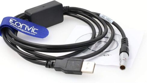 Eonvic 0b 5 Pin USB Data Transfer Cable for Lei-ca Total Station and Digital Theodolite Original GEV267 in Kuwait