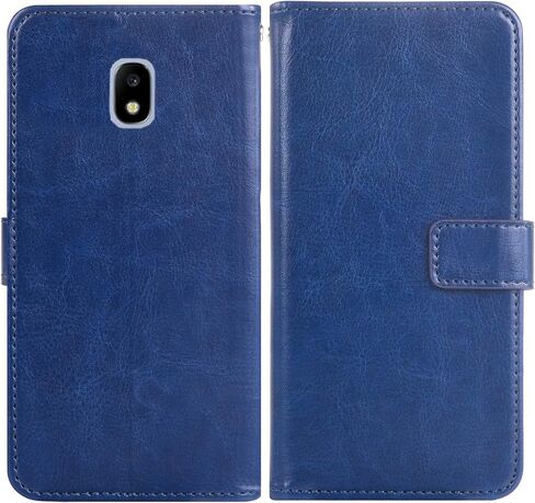 Asuwish Compatible with Samsung Galaxy J3 Orbit J 3 Star 2018 3J Achieve Wallet Case Tempered Glass Screen Protector Flip Card Holder Phone Cases for Glaxay J3V V 3rd Gen SM J337A J337V J337 Brown in Saudi Arabia