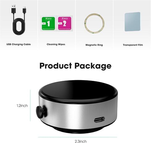 Electric Vacuum Magnetic Suction Car Phone Mount Strong Magnetic Phone Holder for Car,Suction for Car Kitchen Gym All Smooth Surface Compatible with iPhone & Android-Grey in Saudi Arabia