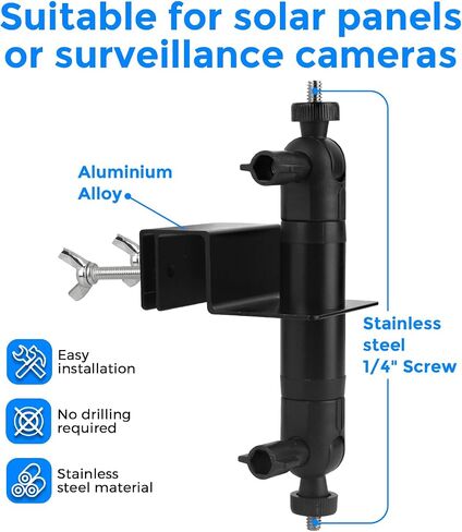 Universal Gutter Mount for Outdoor Security Cameras – Weatherproof, Sturdy & Easy to Install, Compatible with Ring, Blink, Eufy, Wyze, Google Nest, Arlo, SimpliSafe & More (White) in Saudi Arabia