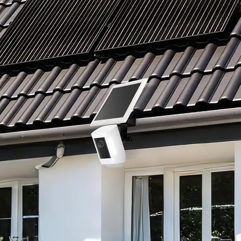 Universal Gutter Mount for Outdoor Security Cameras – Weatherproof, Sturdy & Easy to Install, Compatible with Ring, Blink, Eufy, Wyze, Google Nest, Arlo, SimpliSafe & More (White) in Saudi Arabia