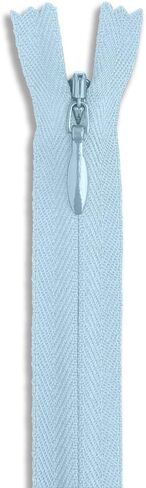 Light Blue Zipper 7 inch Invisible Zipper Heavy Duty Zippers Non Separating Zipper Nylon Zipper Crafts Zipper for Sewing Tooth Size of 2 mm in Saudi Arabia