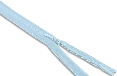 Light Blue Zipper 7 inch Invisible Zipper Heavy Duty Zippers Non Separating Zipper Nylon Zipper Crafts Zipper for Sewing Tooth Size of 2 mm in Saudi Arabia