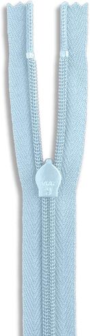 Light Blue Zipper 7 inch Invisible Zipper Heavy Duty Zippers Non Separating Zipper Nylon Zipper Crafts Zipper for Sewing Tooth Size of 2 mm in Saudi Arabia