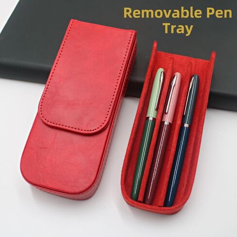 12slots Fointain Pen Collector Organizer - Pen Pen Case Hands Senior Pen Pen Sleeve Sleeve Cover Cover Pen Storage Hift (Coffee Brown) in Saudi Arabia