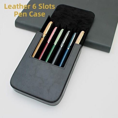 12slots Fointain Pen Collector Organizer - Pen Pen Case Hands Senior Pen Pen Sleeve Sleeve Cover Cover Pen Storage Hift (Coffee Brown) in Kuwait