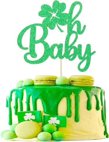 Gyufise 24pcs Lucky One Cupcake Topper St. Patrick 1st Birthday Cupcake Decoration for Girls Lucky Charm Bday Decor in Kuwait