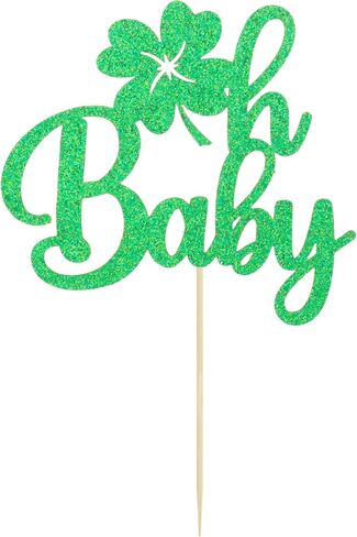 Gyufise 24pcs Lucky One Cupcake Topper St. Patrick 1st Birthday Cupcake Decoration for Girls Lucky Charm Bday Decor in Kuwait