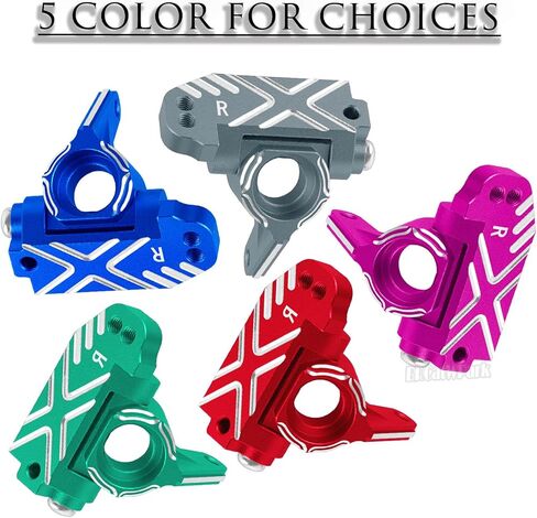 Aluminum Steering Blocks,Caster Block w/Bearing Upgrades Part for 1/10 Slash 2WD VXL/Stampede 2WD VXL/Rustler 2WD VXL/Bandit 2WD VXL,RC Alloy Steering Blocks Hops up,Pink in Kuwait