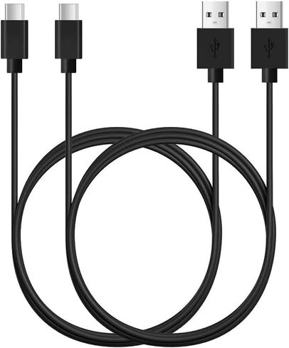 USB A to USB C Cable, USB Type C Cable, 2 Pack [3FT, 3FT], Fast Charging Cable, High Speed Data Transfer Cable, For Galaxy S10 S9, Moto G, LG V30, Beats Fit Pro, iPhone 16 15 and More, Trustable in Saudi Arabia