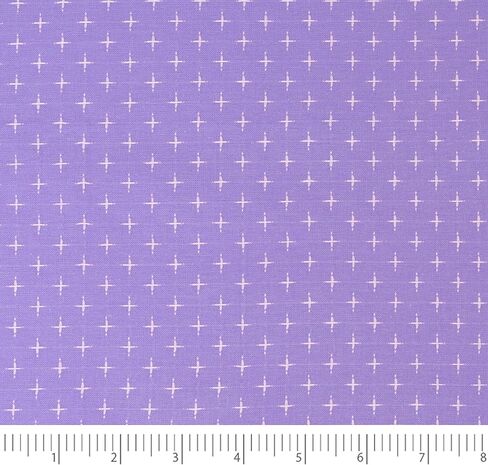 Singer Fabric, 100% Cotton, Embroidery Fabric, Cut by The Yard, Purple in Kuwait