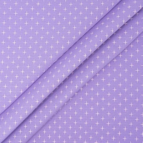 Singer Fabric, 100% Cotton, Embroidery Fabric, Cut by The Yard, Purple in Kuwait