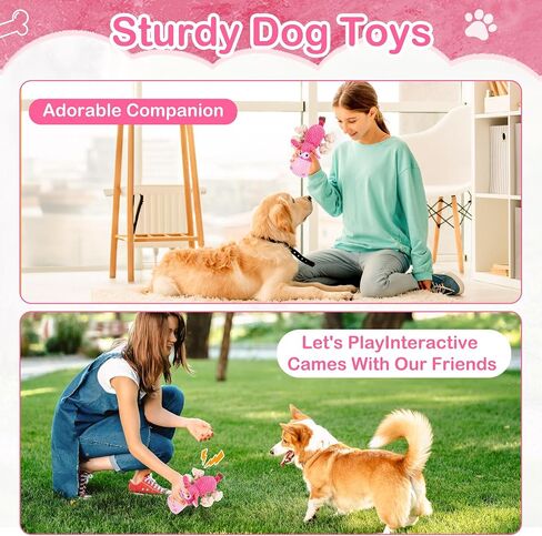 ألعاب Dog Squeak ، حبل للكلاب الكبيرة والمضغات العدوانية المتوسطة ، لعبة الكلاب التفاعلية ، غير قابلة للتدمير لإبقائهم مشغولون أفضل هدية عيد ميلاد (فرس النهر) in Kuwait