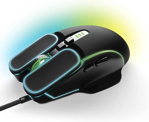 Pro Series Optical Wired Gaming Mouse - RGB Lighting, 7 Mappable Buttons, 3600 DPI - Compatible with PC, Laptop, PS5, Xbox in Saudi Arabia