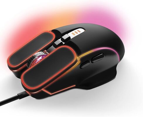 Pro Series Optical Wired Gaming Mouse - RGB Lighting, 7 Mappable Buttons, 3600 DPI - Compatible with PC, Laptop, PS5, Xbox in Saudi Arabia