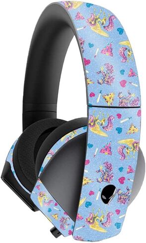 MightySkins Glossy Glitter Skin for Alienware 7.1 Gaming Headset - Pink Diamond | Protective, Durable High-Gloss Glitter Finish | Easy to Apply, Remove, and Change Styles | Made in The USA in Saudi Arabia