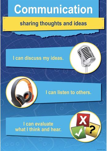 Barker Creek Poster Set of 9, STEM/STEAM with 21st Century 4-C Skills, 9 Posters Illustrating Key Components of a STEM/STEAM Education Plus Essential 4-C Skills, 13-3/8" x 19" (1889) in Saudi Arabia