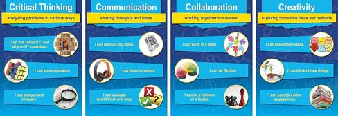 Barker Creek Poster Set of 9, STEM/STEAM with 21st Century 4-C Skills, 9 Posters Illustrating Key Components of a STEM/STEAM Education Plus Essential 4-C Skills, 13-3/8" x 19" (1889) in Saudi Arabia