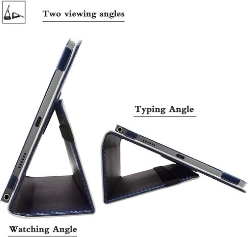 Bige for Blackview Tab 13 Case,PU Leather Folio 2-Folding Stand Cover for Blackview Tab 13 10.1" Android Tablets,Dark Blue in Kuwait