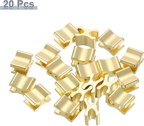 uxcell 20pcs Zipper Slider Retainers ، #5 Top Stopper lead ind ind lead slider for coats stack accags استبدال خياطة DIY ، الذهب الفاتح in Kuwait
