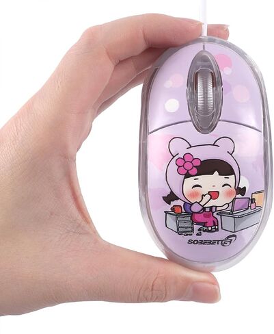 Elec Space USB Type-C Mouse-الماوس السلكي اللطيف والمحمول مع LED 7 ألوان ، نقرات صامتة ، تصميم صغير للكمبيوتر المحمول ، MacBook Pro ، Android Tablets (Blue) in Kuwait