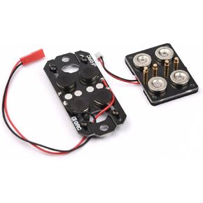 Xberstar Magnetic Stealth Invisible Gody Shell Post Mount for 1:10 RC Car SCX10 D90 TRX4 (أسود)