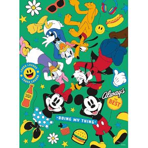 Ceaco - Disney - Mickey and Friends - Mickey Party of Six - Glow in the Dark -100 قطعة بانورامز