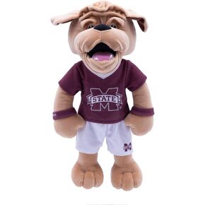 Plushible 14" Mississippi State University Bulldog Mascot Plush Figure - College Football Ragdoll - Sports Mascot Figure - Soft Plush Material - Surface Washable - All Ages - Rag Dolls Toddlers
