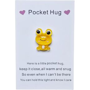 Yojo Pocket Hug Token ، أشياء لطيفة مع بطاقات المعايدة ، الدعم العاطفي ، هدايا العلاقة الطويلة ، هدايا عيد الميلاد عيد الحب