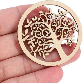 48pcs شجرة الحياة العضوية ، شجرة جولة صغيرة من الحياة غير مكتم