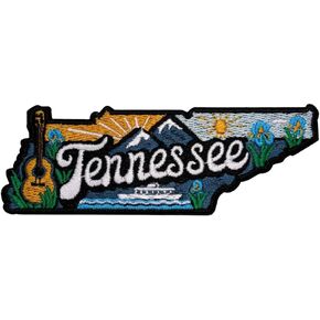 Proud Tennessee Patch – 1.35 inches, Cool Tennessee Iron On Patch – Embroidered State TN Patch for Jackets