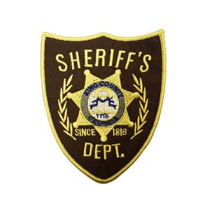 Sheriff Costume, Halloween Costume Embroidered iron on Patch