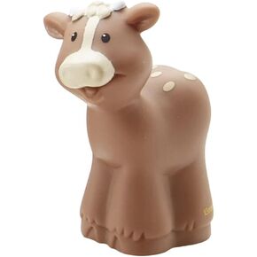 Replacement Part for Fisher-Price Little People Nativity Set - DPX53 ~ Brown Cow with Tan Spots ~ Works with Many Sets
