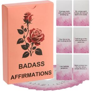 Funny Gifts for Women, Unique Birthday Cards for Best Friend, Coworker, Girl Boss, or Sister – Badass Affirmation Cards