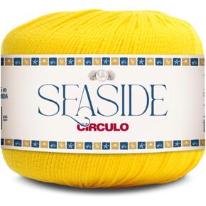 Circulo Seaside Yarn ، مثالي لأشرار الشاطئ ، البيكينيات والتستر ، التجفيف السريع والوزن الخفيف ، وزن الأصابع ، البولي أميد 100 ٪ ، 180.4 ياردة ، 50 جرام ، اللون 616 الكناري