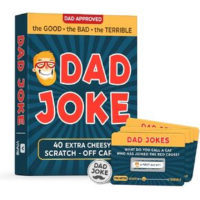 40 Scratch -Off -Off Dad - هدايا مضحكة لأبي ، رجال - هدايا عيد ميلاد أبي من الابنة ، الابن - هدايا هفوة مضحكة للبالغين ، هدايا الفيل الأبيض ، وتخزين حشوات للرجال