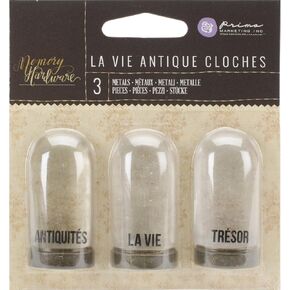 زخارف أجهزة الذاكرة التسويقية الأولية ، la vie cloches ، المعادن والراتنج 3 "3/pkg