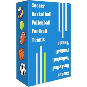 Sports Card Game - Soccer Basketball Volleyball Football Tennis - Speed-Matching Board Games for Adults Wildly Entertaining & Easy to Learn for Travel, Camping, Party, Game Night - 2-8 Players