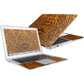 Mayyskins Skin متوافق مع Apple MacBook Air 13 "(2017) - Aztec المنحوتة | حماية ودائمة وفريدة من نوعها في فينيل ملصق الغلاف