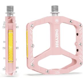 MZYRH Mountain Bike Pedals MTB Pedals,9/16" Non-Slip Lightweight Aluminum Alloy Bicycle Pedals for Road Mountain BMX MTB