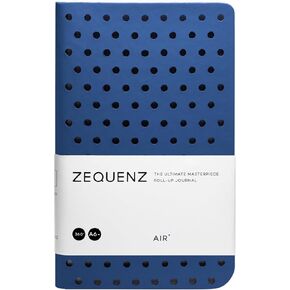 Zequenz Classic 360 Air Series ، الحجم: الجيب ، اللون: الأزرق ، الورق: DOT ، دفتر ناعم للغطاء ، مجلة ناعمة مقيدة ، 3.5 "× 5.5" ، 128 ورقة / 256 صفحة ، نمط شبكة النقطة ، ورق أبيض متميز