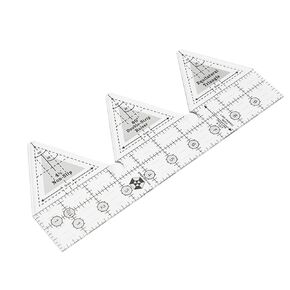 45 Degree Double Strip Ruler Double Strip Quilting Ruler Creative Quilting Template Rulers for Sewing (45°-10inch)