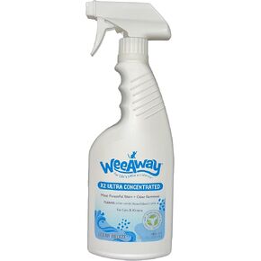 X2 Ultra Concentrated Pet Stain and Odor Remover, Enzyme Cleaner for Cat Urine and Poop Carpet & Furniture Safe, Pet Urine Odor Eliminator Spray (Ocean Breeze, 16 oz)