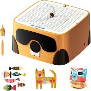 أدوات Acmer Cardboard للأطفال ، مجموعة أدوات بناء Cardboard Safe DIY ، قاطع من الورق المقوى للأطفال للأولاد والبنات ، مثالية للعائلة والأصدقاء ومشاريع الإبداع ثلاثية الأبعاد
