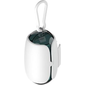 Dog Poop Bag Dispenser With 15 Leak Proof Bags,Poop Bag Holders For Leashes,Transparent Plastic Dispenser，Fragrant Garbage Bag, For Walking Dogs, Cat Litter, Adult Diapers, Sanitary Napkins(White)