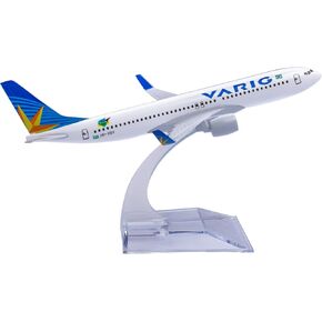 1:400 Scale Model Boeing 737 Diecast Airplane for Gift, Office Decor, Ages 6+